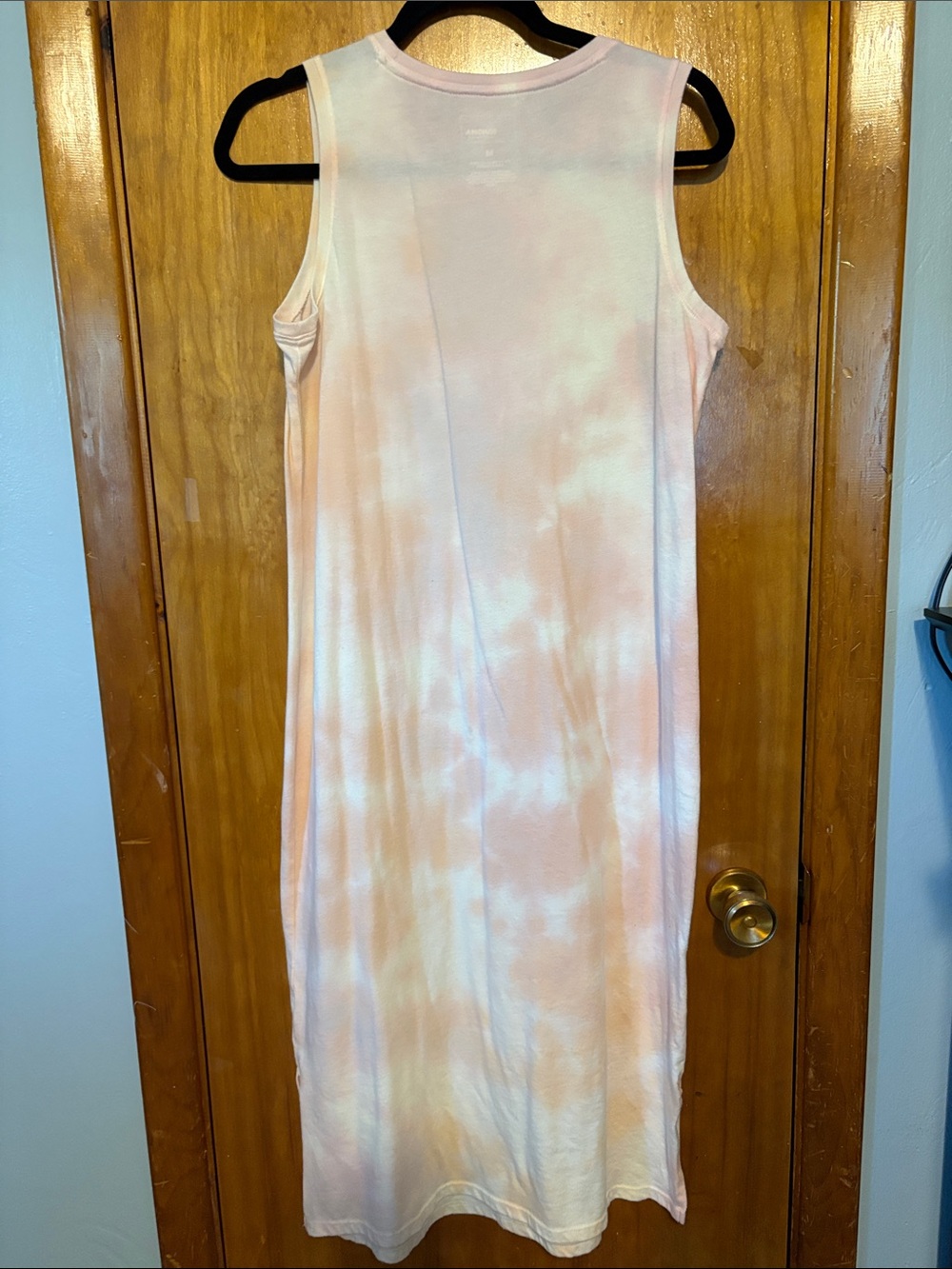 Sonoma Pink and White Tie-Dye Midi Tank Dress - Size M - Picture 5 of 8